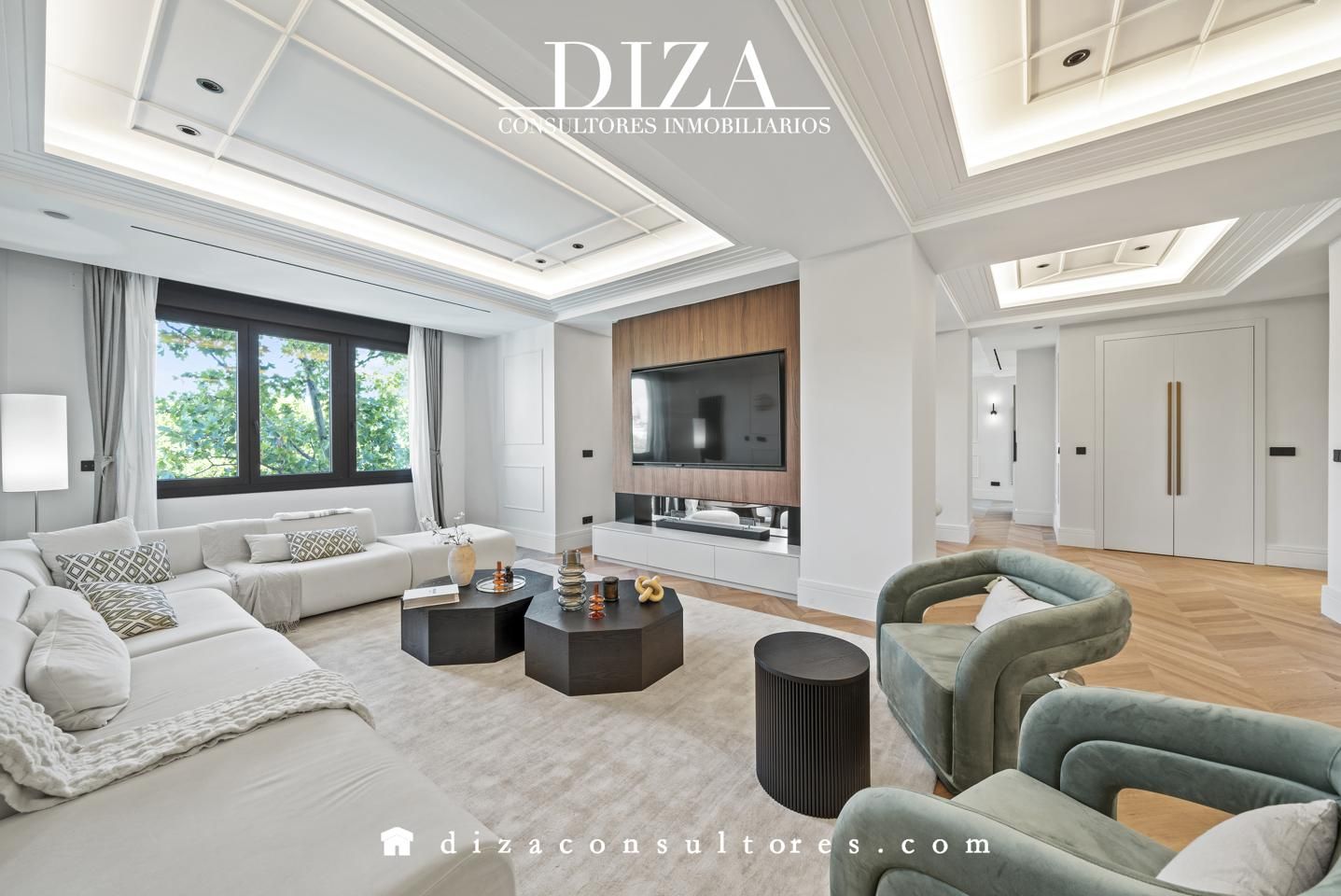 Living room of Flat for sale in  Madrid Capital  with Air Conditioner, Heating and Terrace