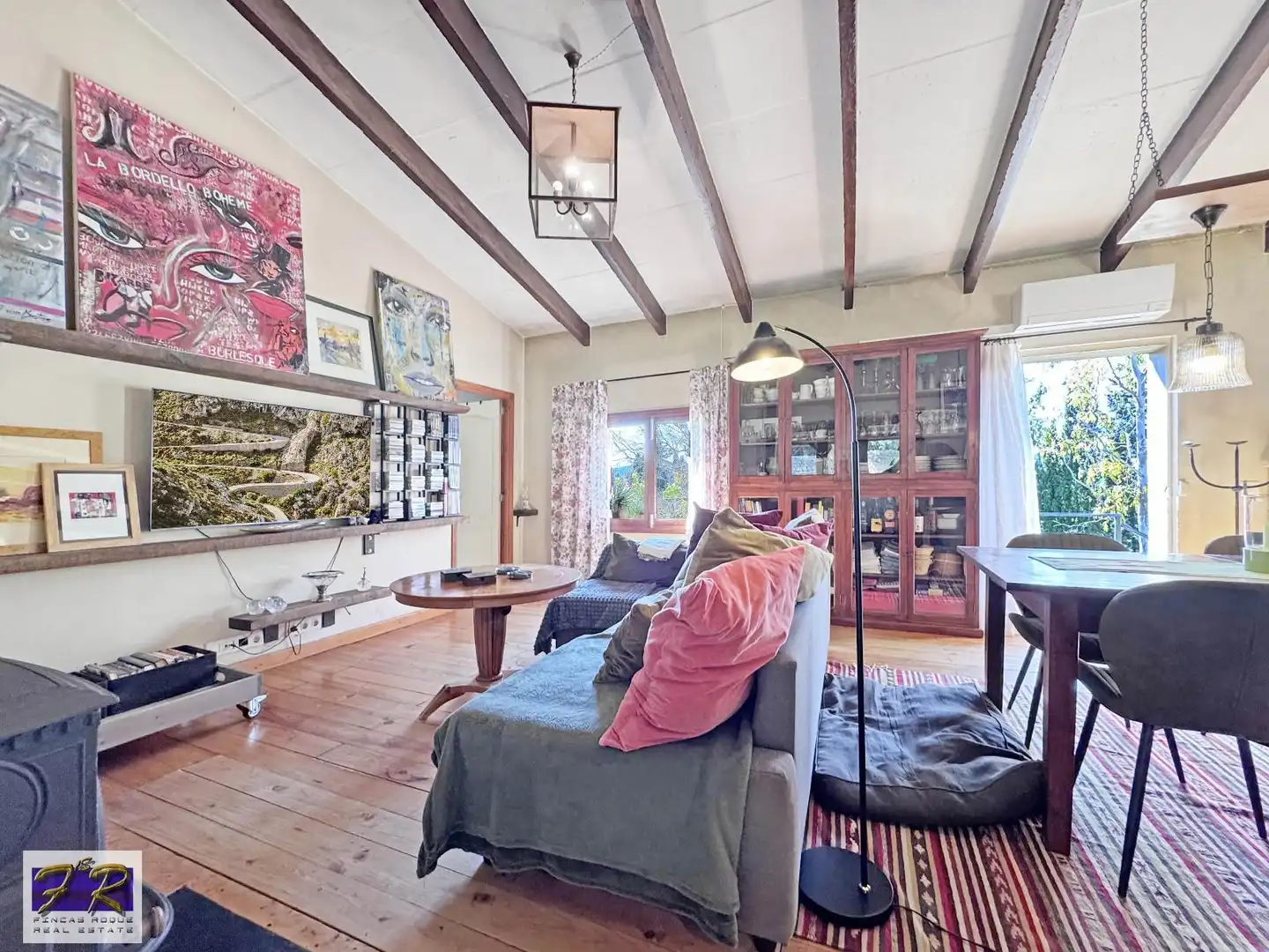 Sala de estar de Finca rústica en venta en Búger con Aire acondicionado, Terraza y Trastero