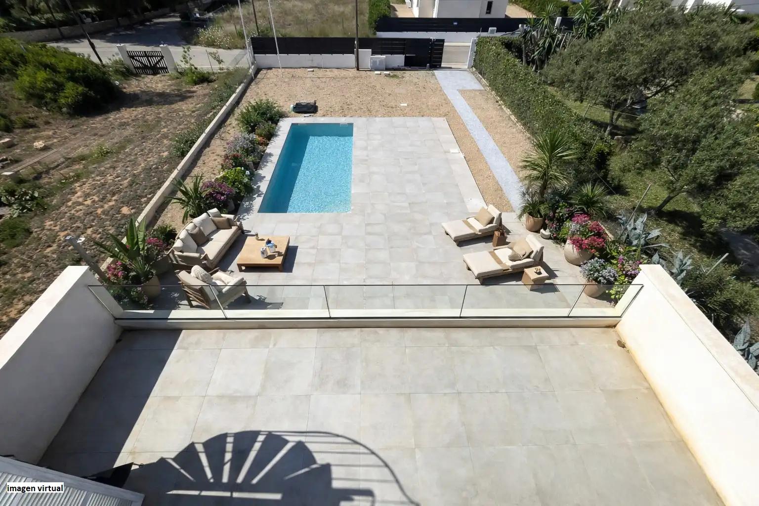 Terrasse von Haus oder Chalet zum Verkauf in Llucmajor mit Klimaanlage, Privatgarten und Terrasse