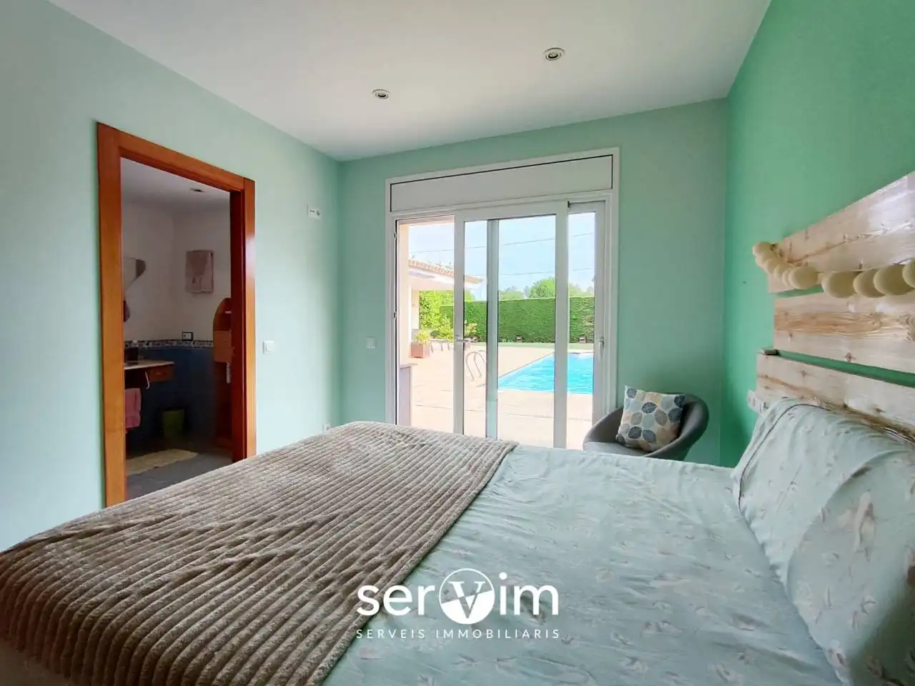 Bedroom of Houses for sale in Llagostera  with Air Conditioner, Private garden and Terrace