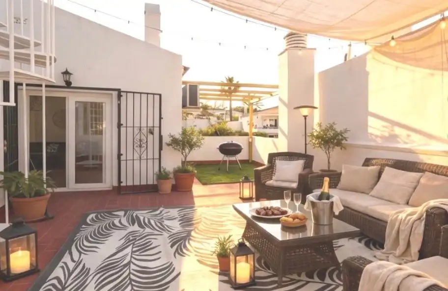 Terraza de Piso en venta en Marbella con Aire acondicionado, Trastero y Amueblado