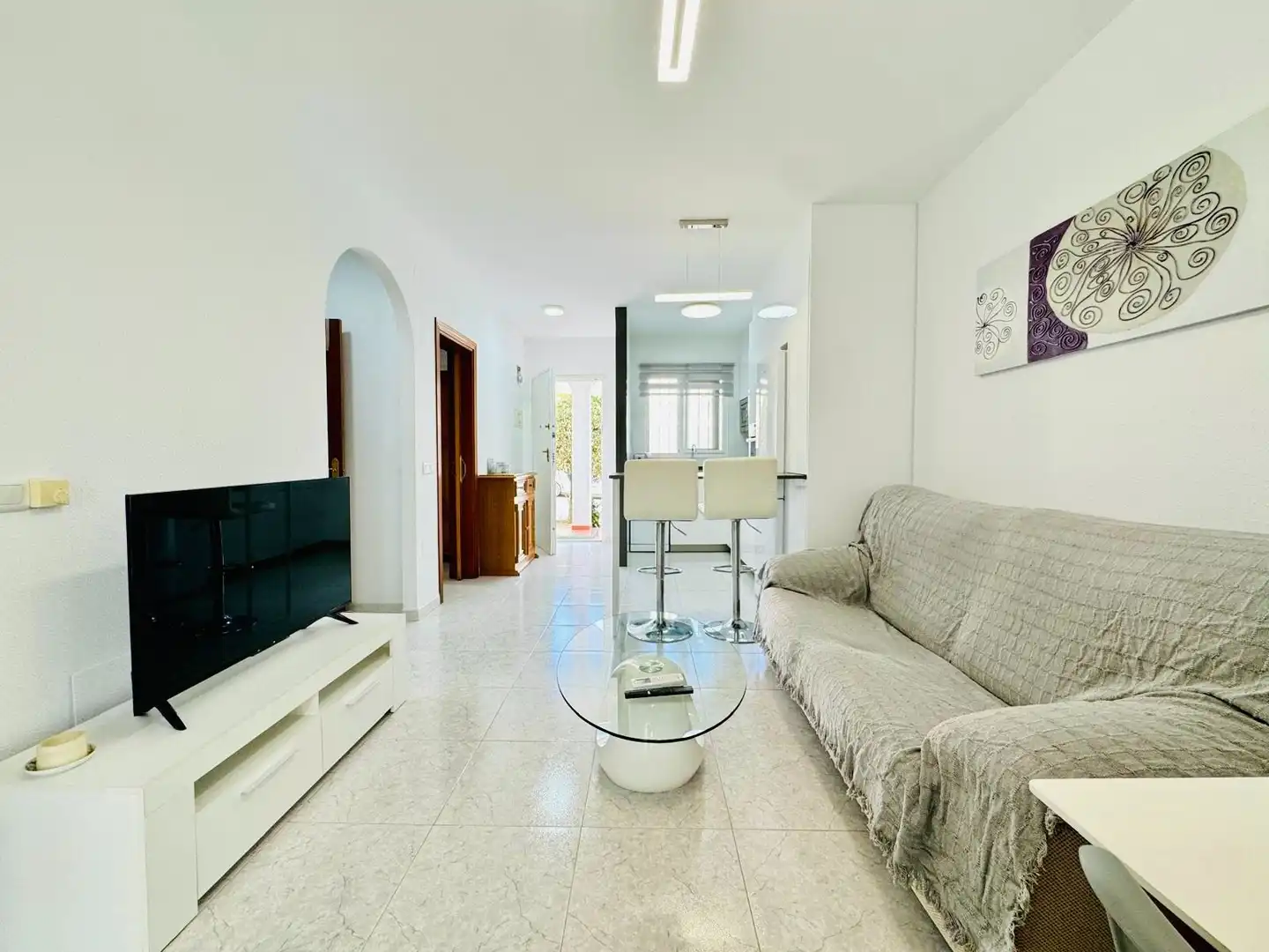 Sala de estar de Apartamento en venta en Torrox con Aire acondicionado y Piscina comunitaria