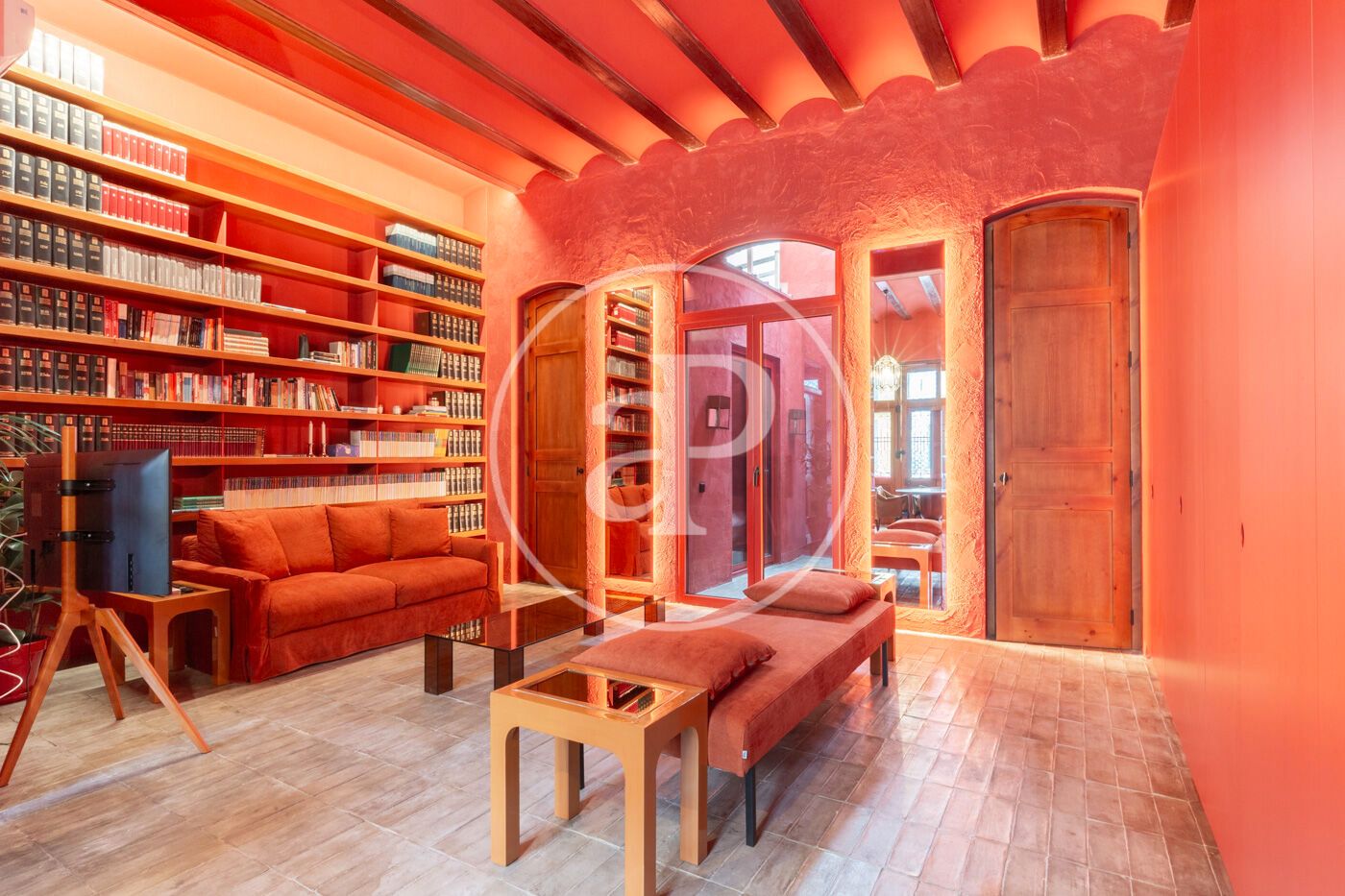 Sala de estar de Casa adosada en venta en  Valencia Capital con Aire acondicionado, Calefacción y Amueblado