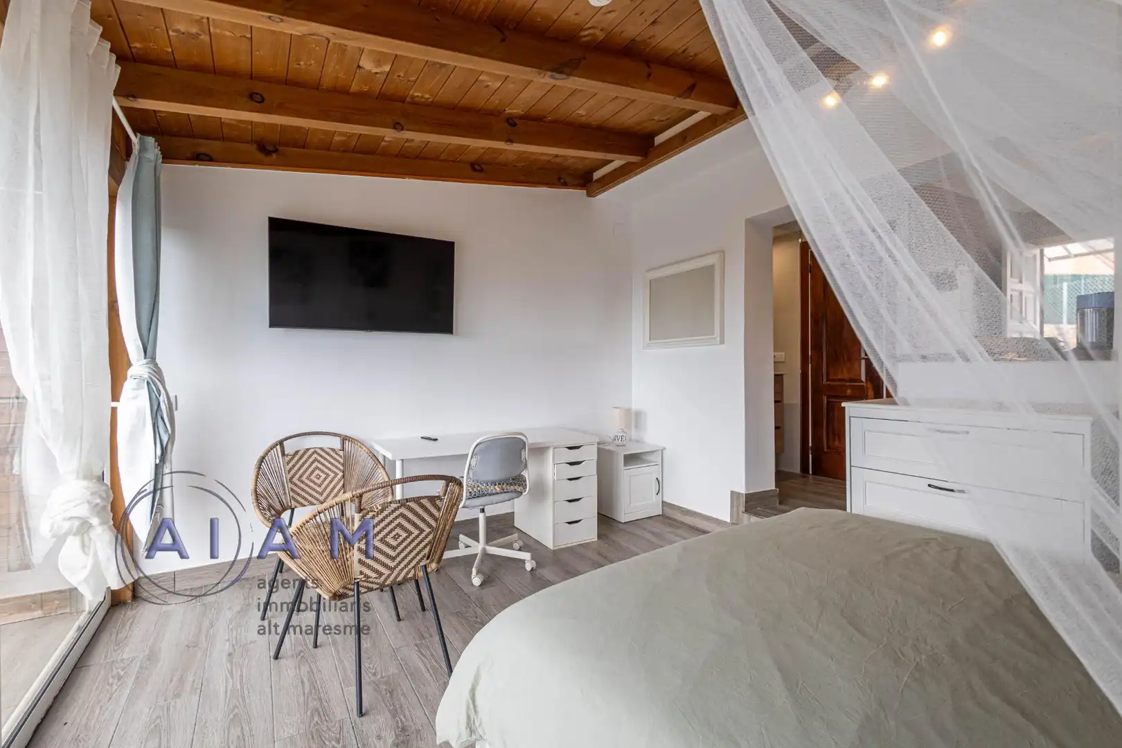 Bedroom of Houses for sale in Santa Susanna  with Air Conditioner, Heating and Private garden