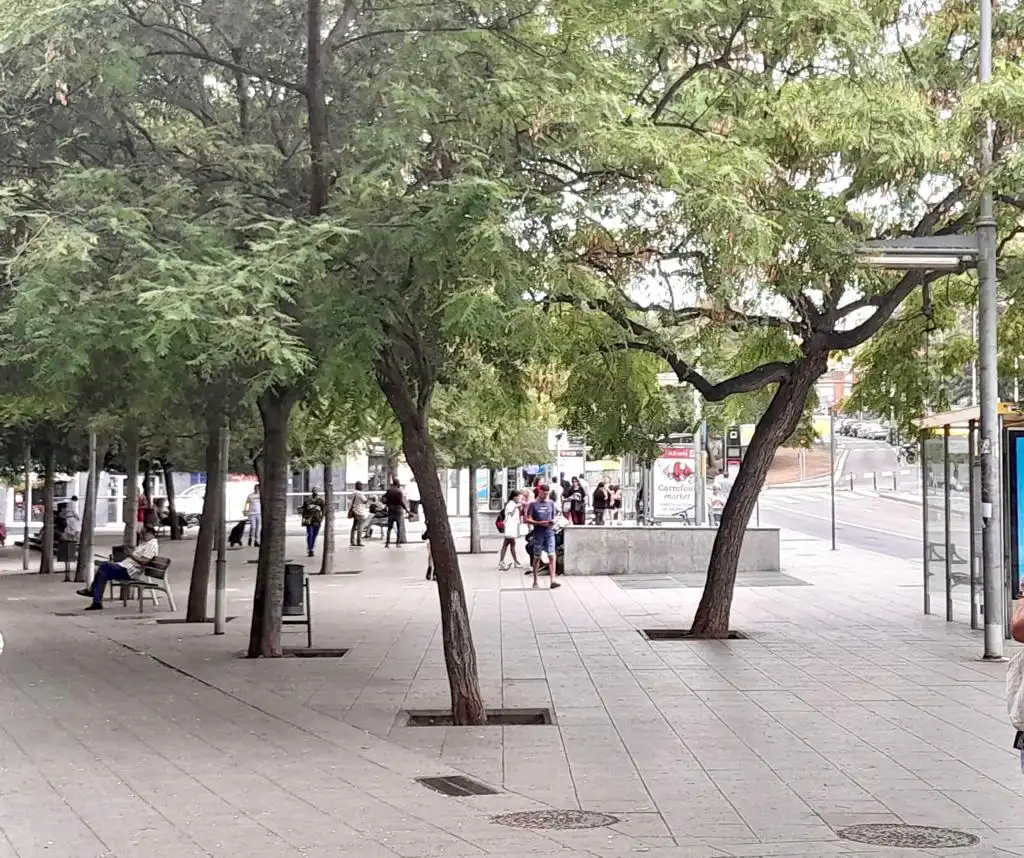 Vista exterior de Pis en venda en Santa Coloma de Gramenet amb Parquet i Terrassa