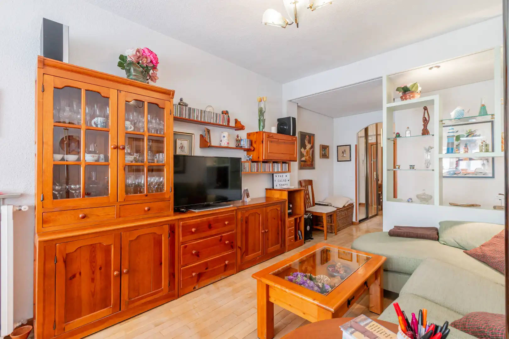 Living room of Flat for sale in Madrid  with Heating