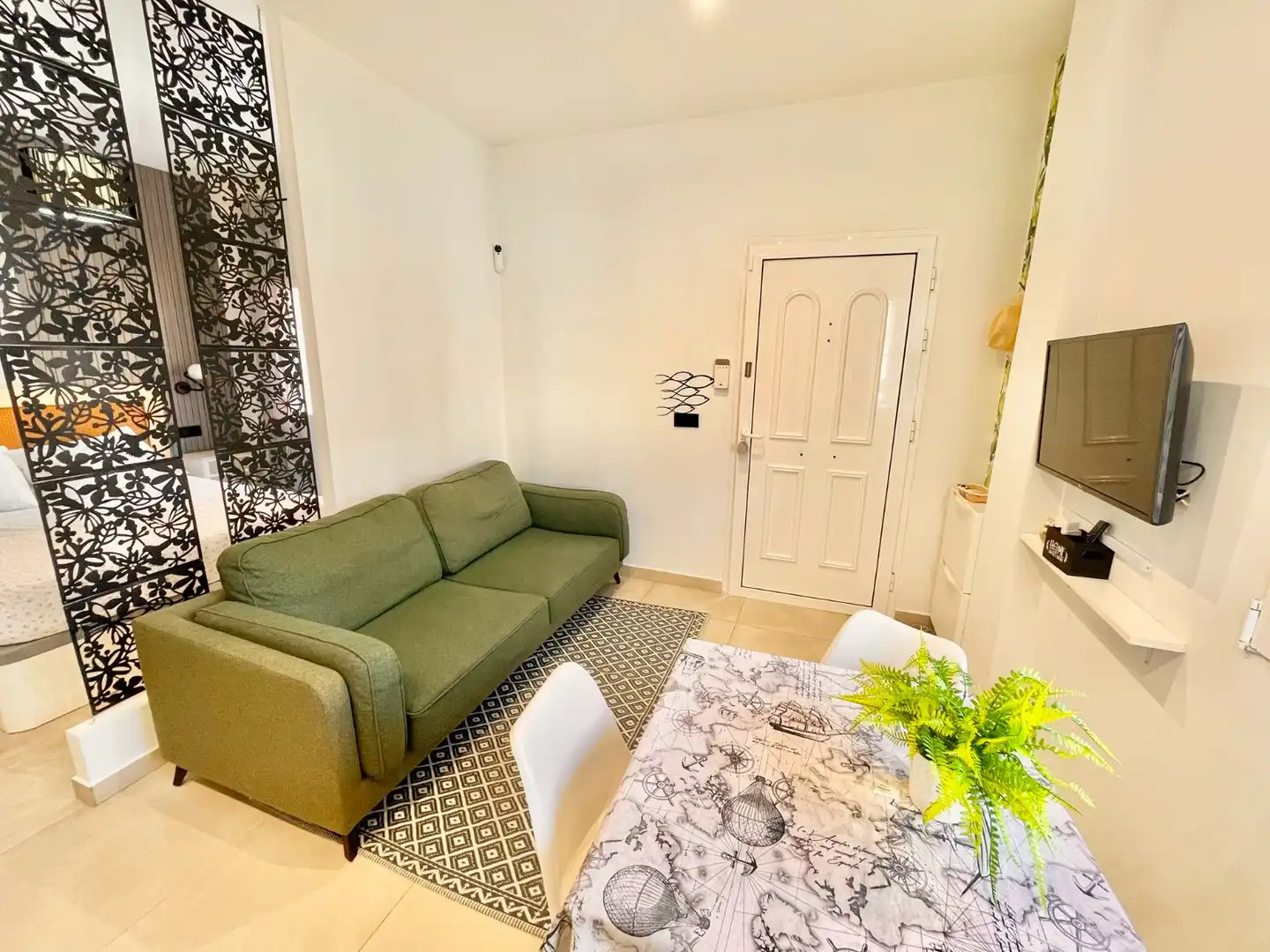 Wohnzimmer von Wohnung zur Miete in Pilar de la Horadada mit Klimaanlage, Möbliert und Waschmaschine