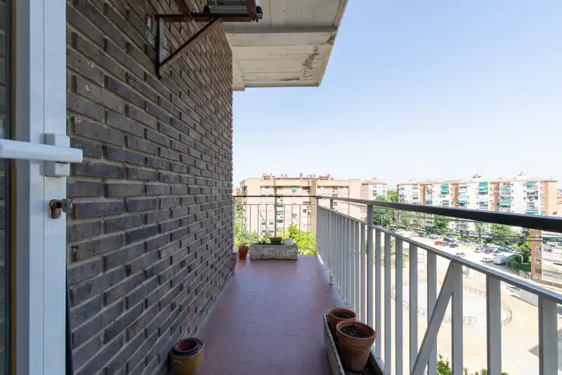 Balcony of Flat for sale in Madrid  with Air Conditioner, Heating and Terrace