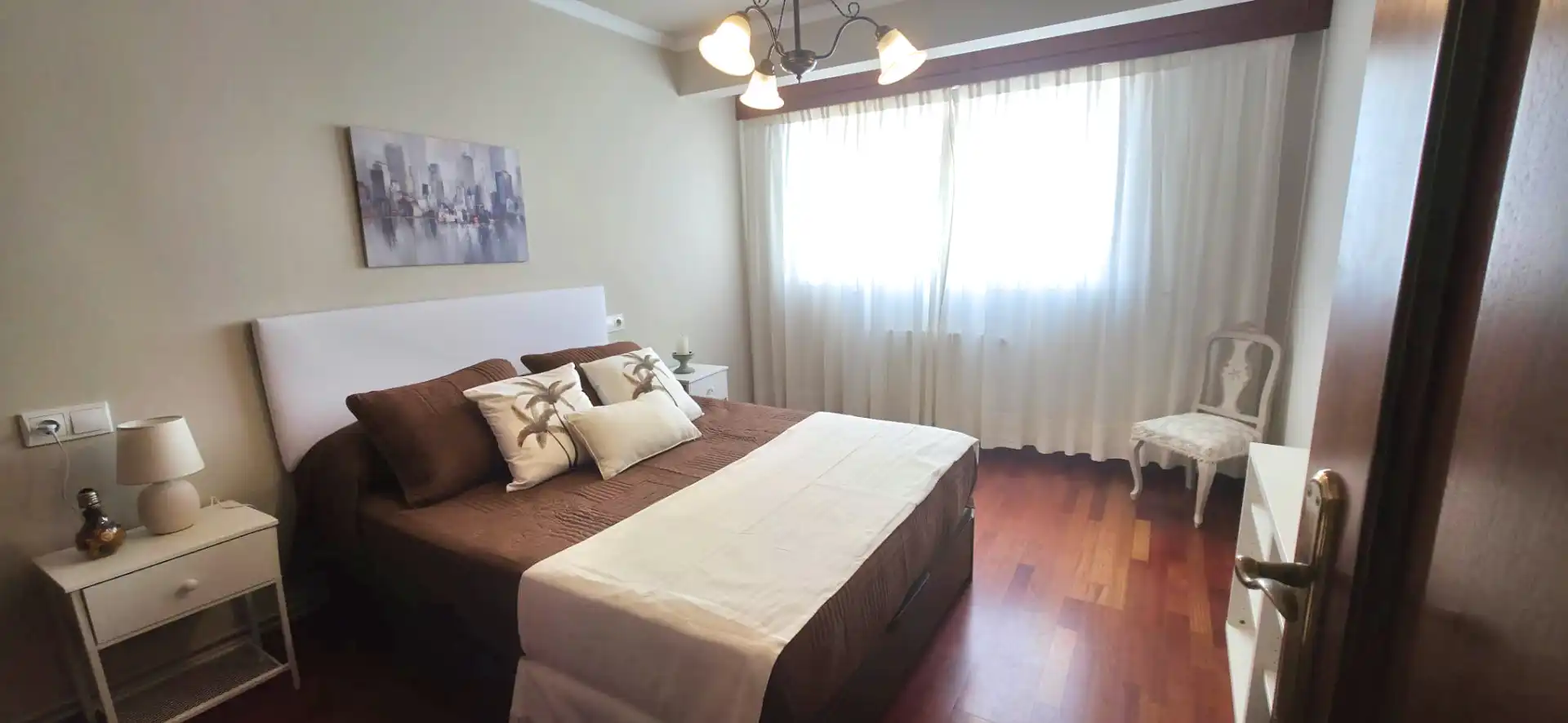 Bedroom of Attic for rent in Ferrol  with Air Conditioner, Heating and Furnished