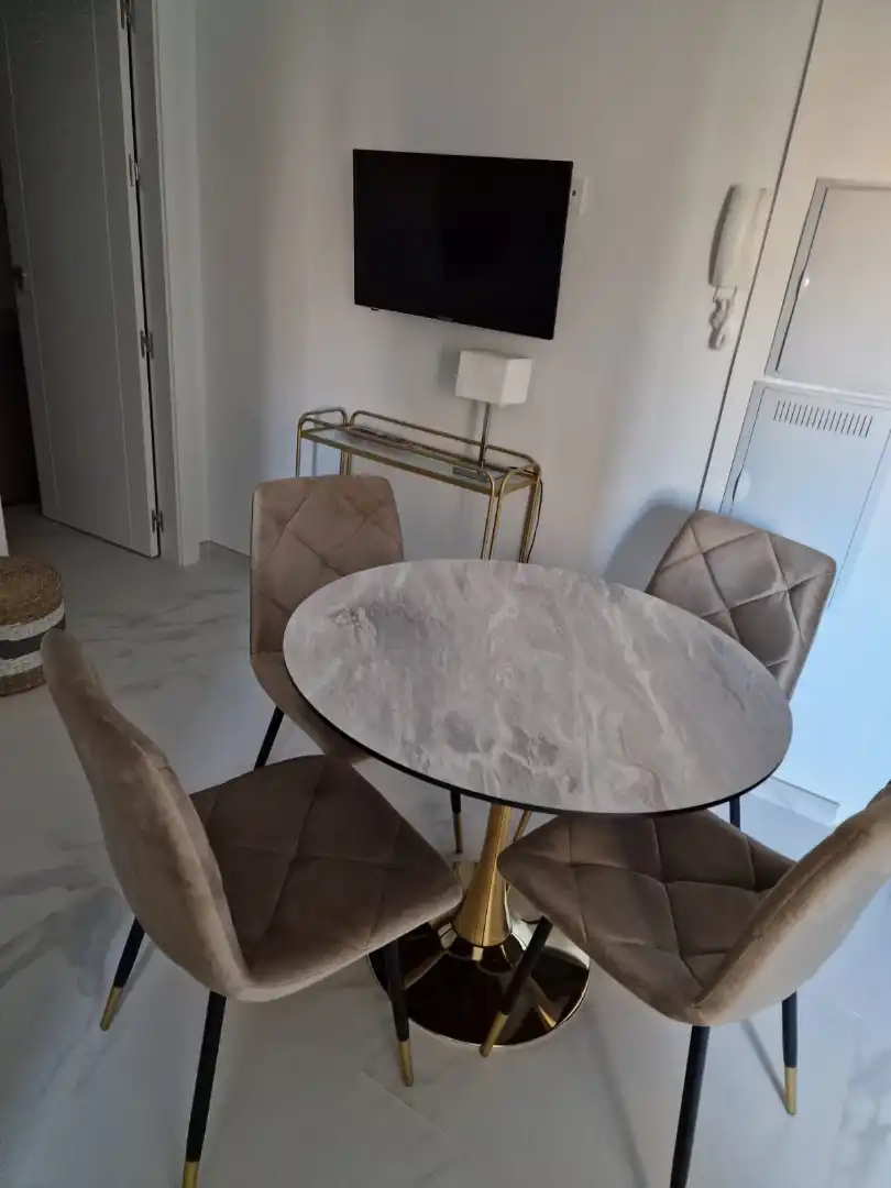Dining room of Flat for rent in Granada  with Air Conditioner, Furnished and Microwave