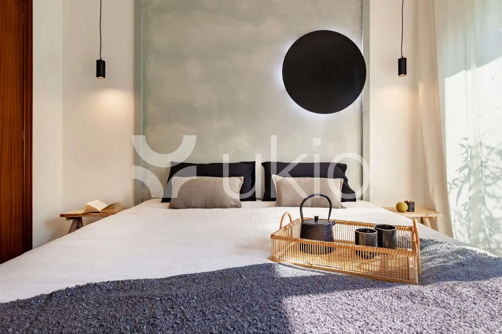 Dormitori de Apartament de lloguer en Barcelona amb Aire condicionat, Calefacció i Terrassa
