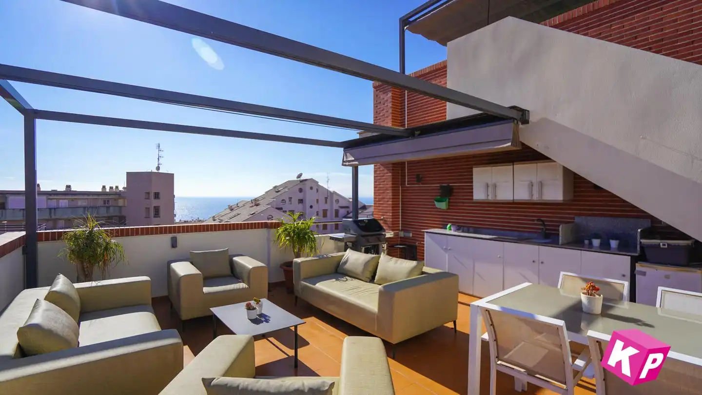Terrasse von Wohnung zum Verkauf in Santa Pola mit Klimaanlage, Heizung und Terrasse