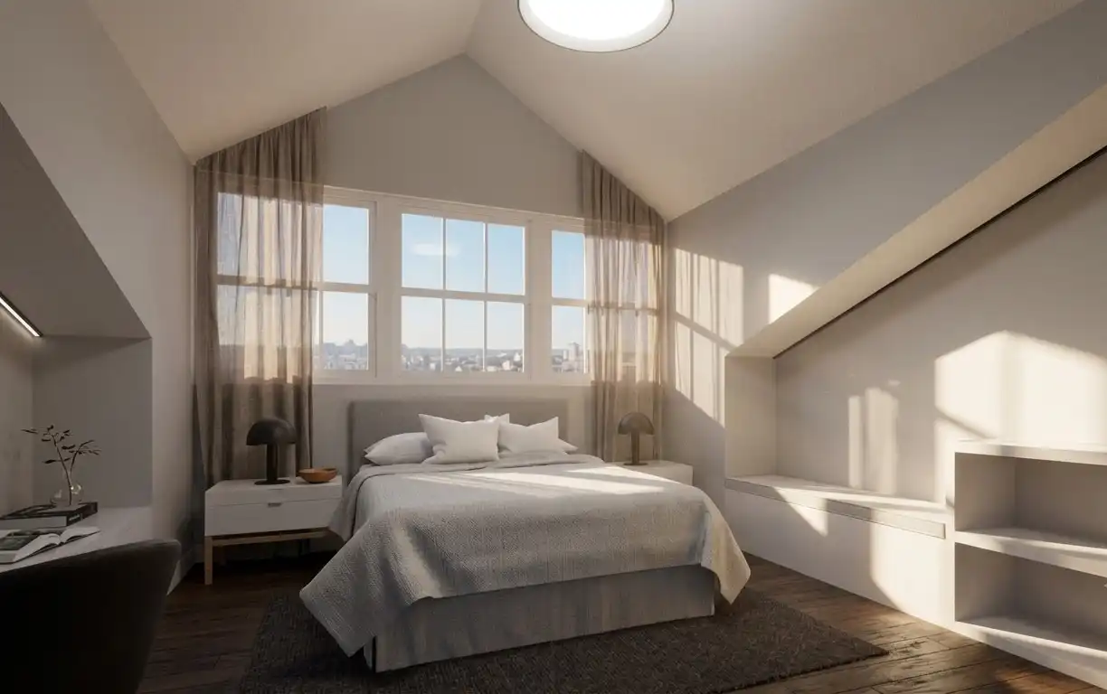 Schlafzimmer von Erdgeschoss zum Verkauf in Ferrol mit Heizung, Ofen und Waschmaschine