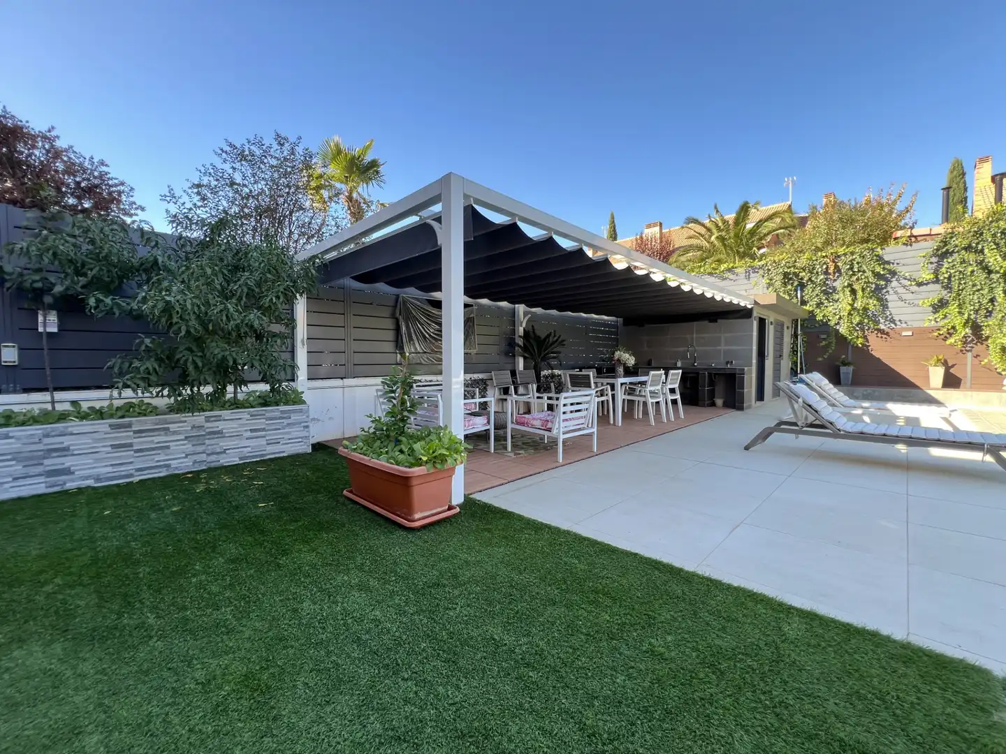 Terrassa de Casa o xalet en venda en Rivas-Vaciamadrid amb Aire condicionat, Calefacció i Jardí privat