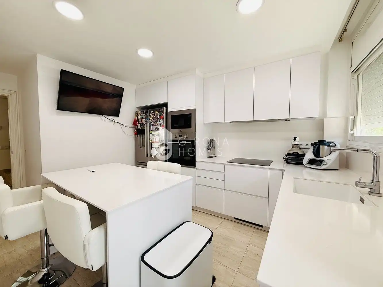 Cocina de Casa adosada en venta en Girona con Aire acondicionado, Calefacción y Terraza
