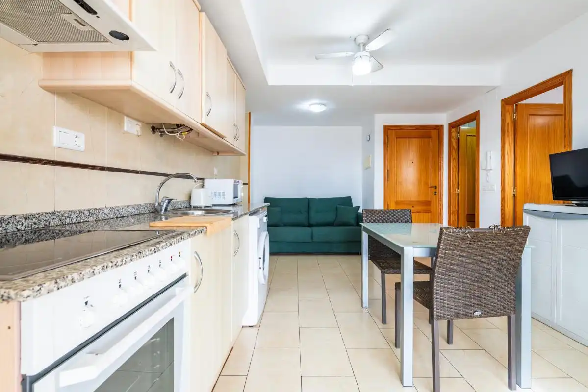 Küche von Wohnung zum Verkauf in Moncofa mit Heizung, Terrasse und Möbliert