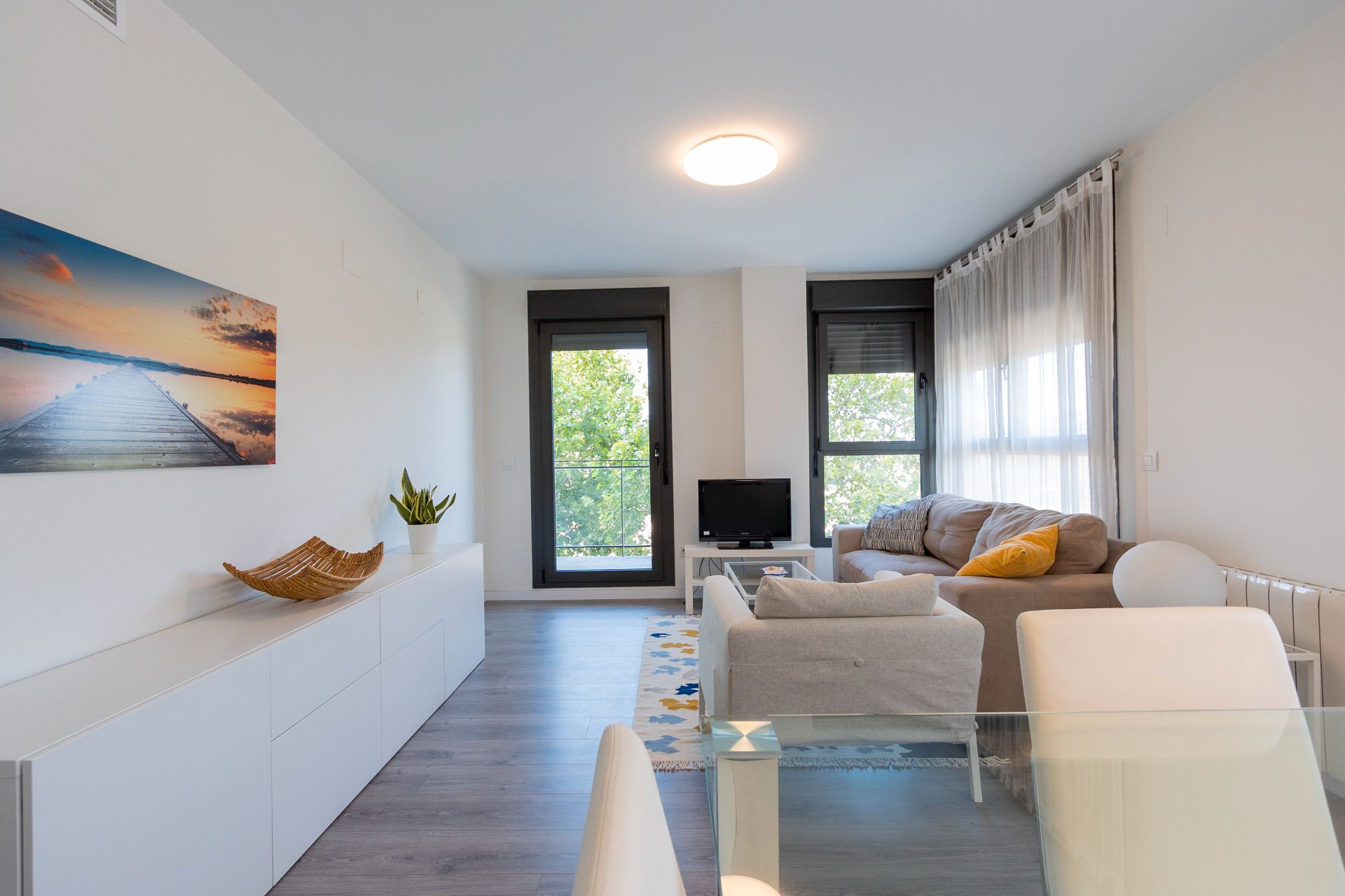 Living room of Flat to rent in  Valencia Capital  with Air Conditioner, Heating and Private garden