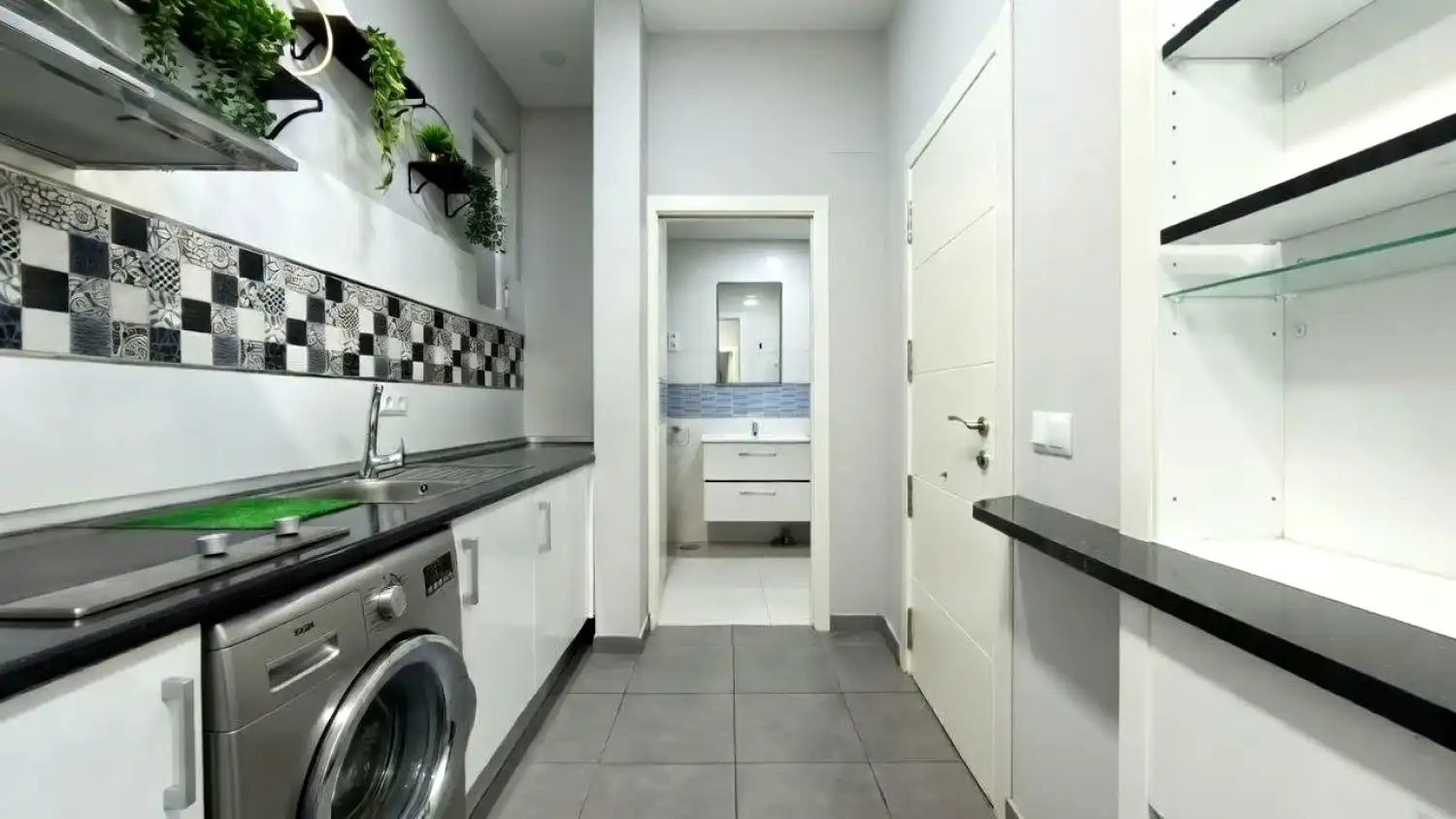 Küche von Wohnung zur Miete in Madrid mit Klimaanlage, Heizung und Möbliert