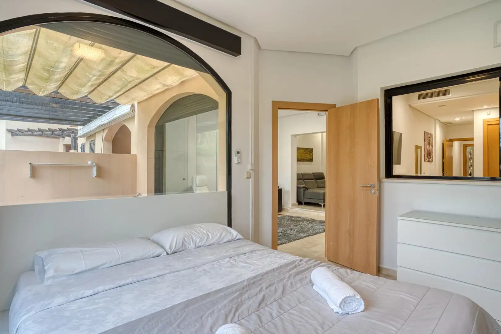 Bedroom of Apartments for sale in Sanlúcar de Barrameda  with Air Conditioner, Private garden and Terrace