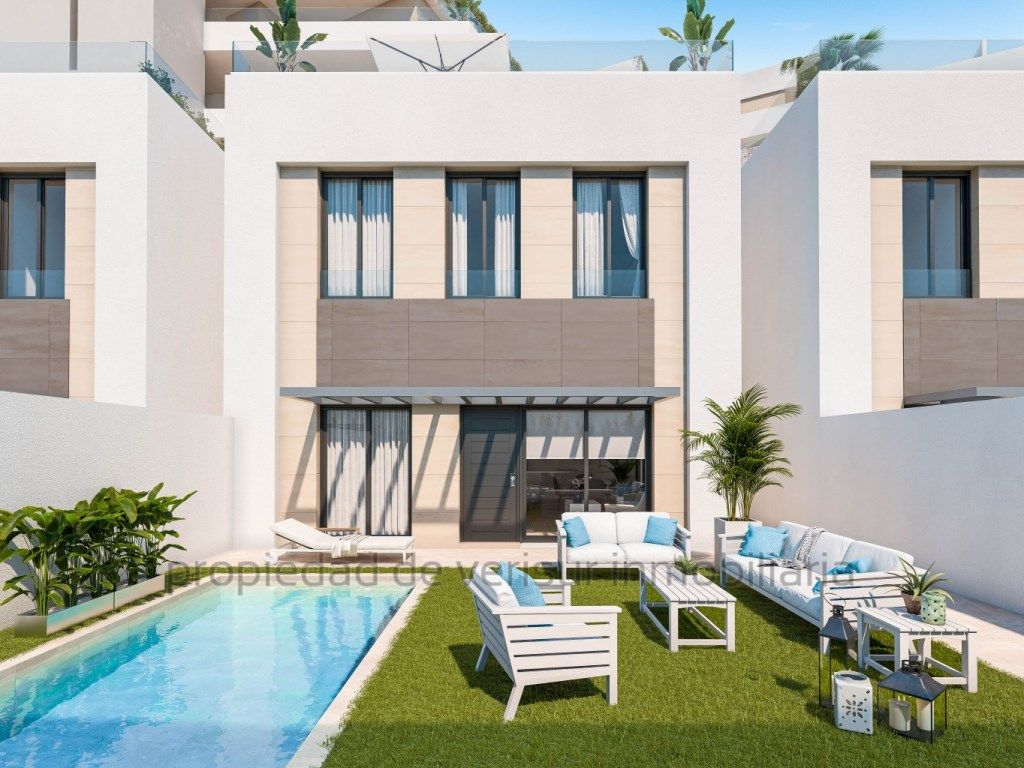 Exterior view of House or chalet for sale in Águilas  with Private garden, Swimming Pool and Oven