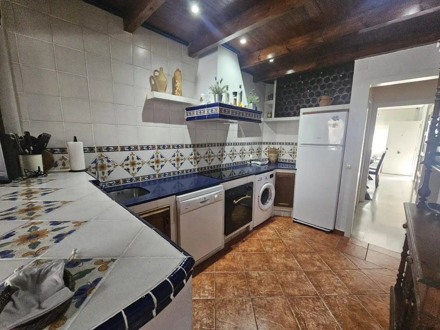 Cuina de Casa adosada de lloguer en Los Barrios amb Terrassa i Moblat