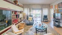 Living room of Flat for sale in  Madrid Capital  with Heating, Parquet flooring and Terrace