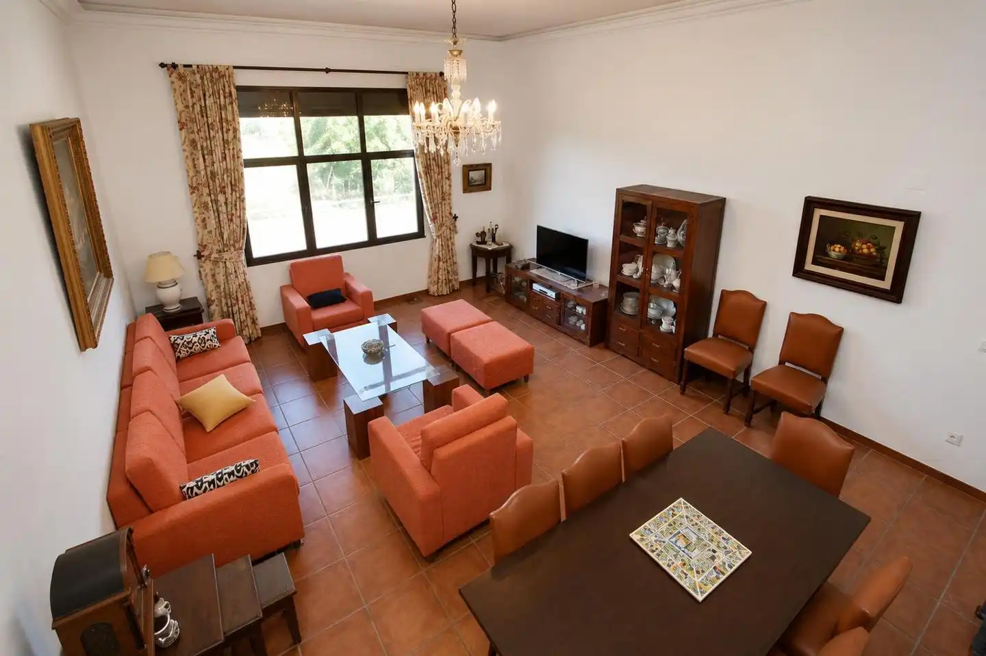Sala de estar de Casa o chalet en venta en Alcazarén con Calefacción, Jardín privado y Trastero