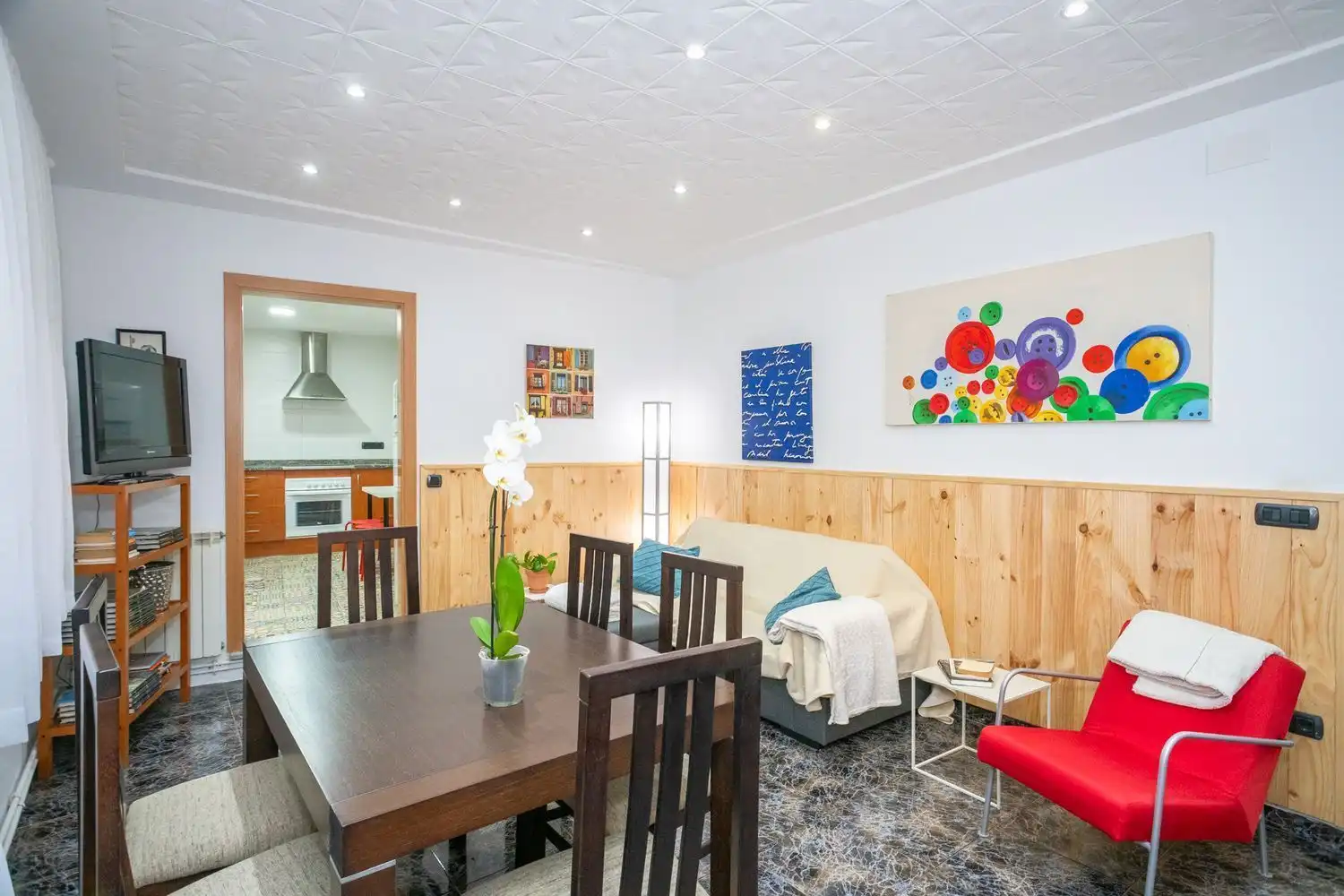 Comedor de Piso de alquiler en Girona con Calefacción, Terraza y Trastero