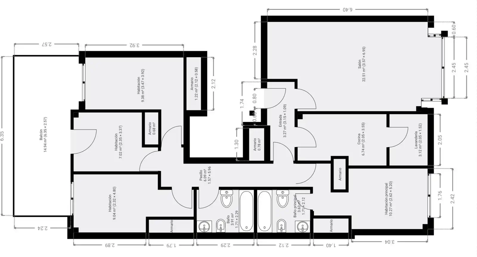 Piso en venta en Madrid con Aire acondicionado, Calefacción y Parquet