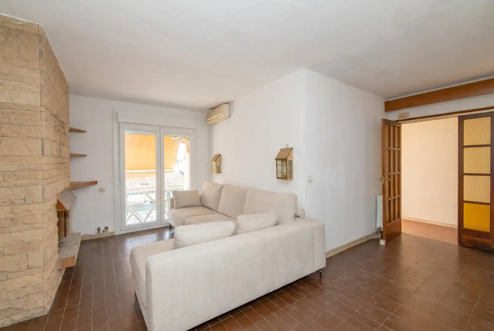 Sala de estar de Piso en venta en Girona con Aire acondicionado, Calefacción y Balcón