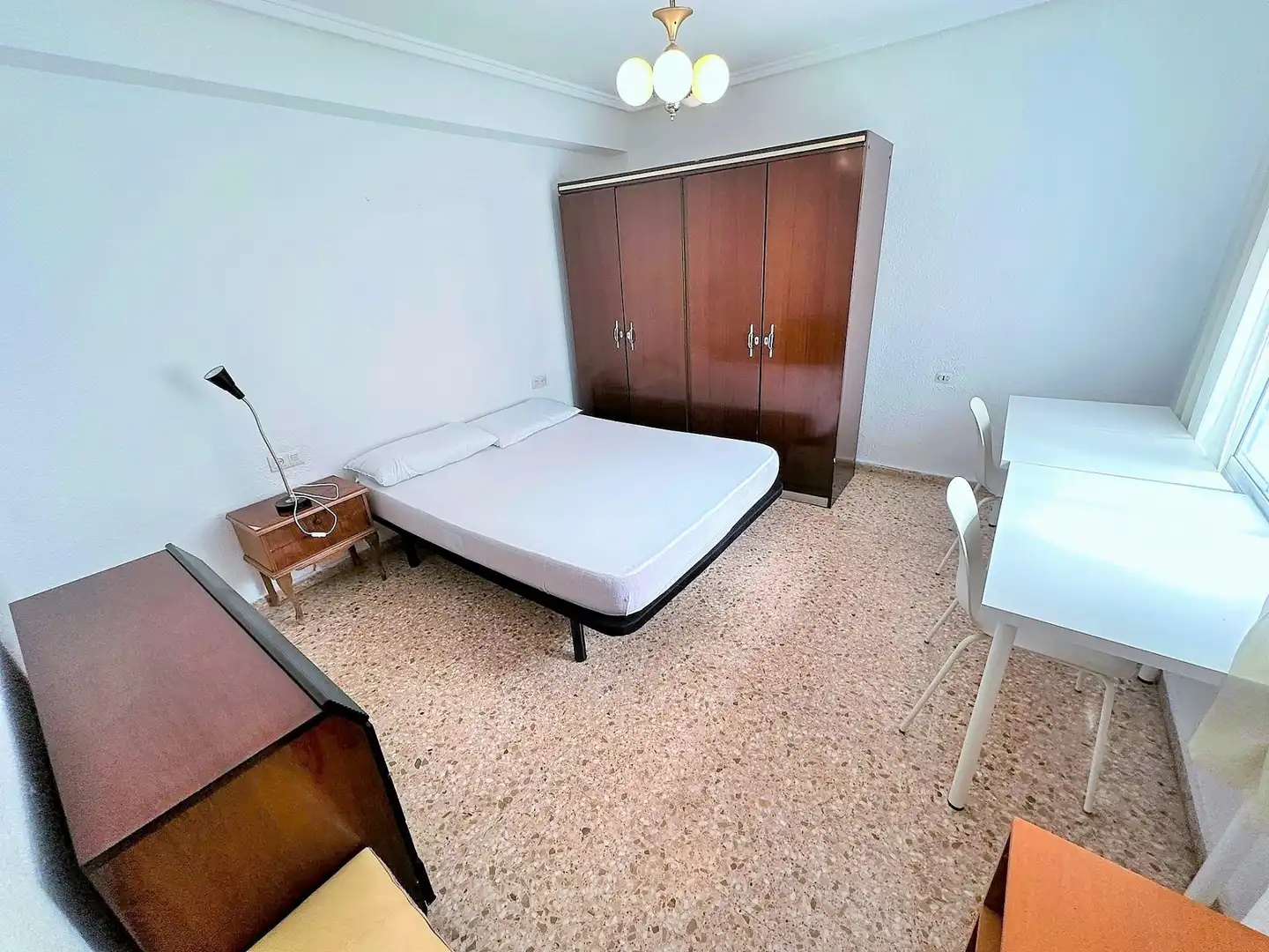 Bedroom of Flat for rent in Valencia  with Air Conditioner, Heating and Furnished