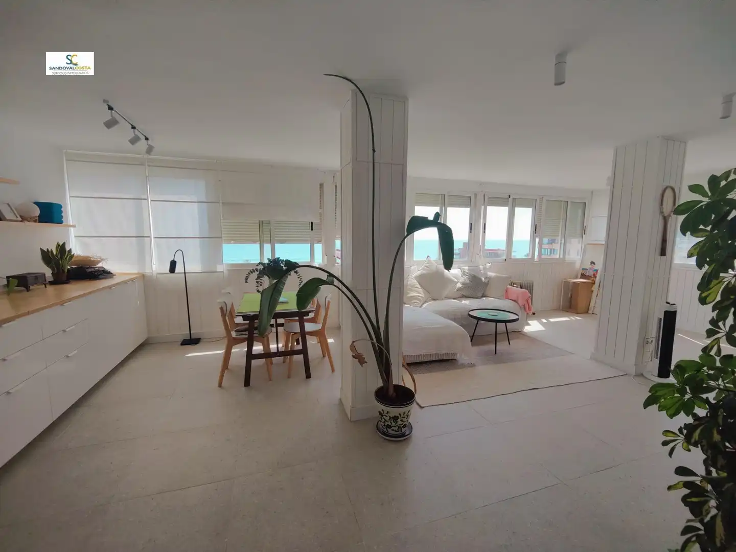 Wohnzimmer von Wohnung zur Miete in Alicante / Alacant mit Klimaanlage und Möbliert