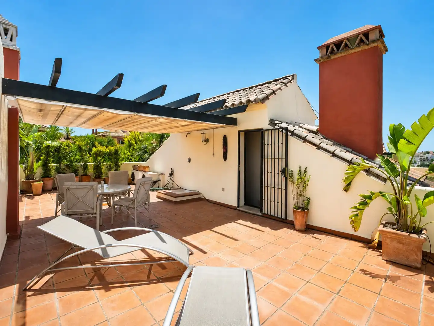 Terrace of Houses for rent in Marbella  with Air Conditioner, Heating and Private garden