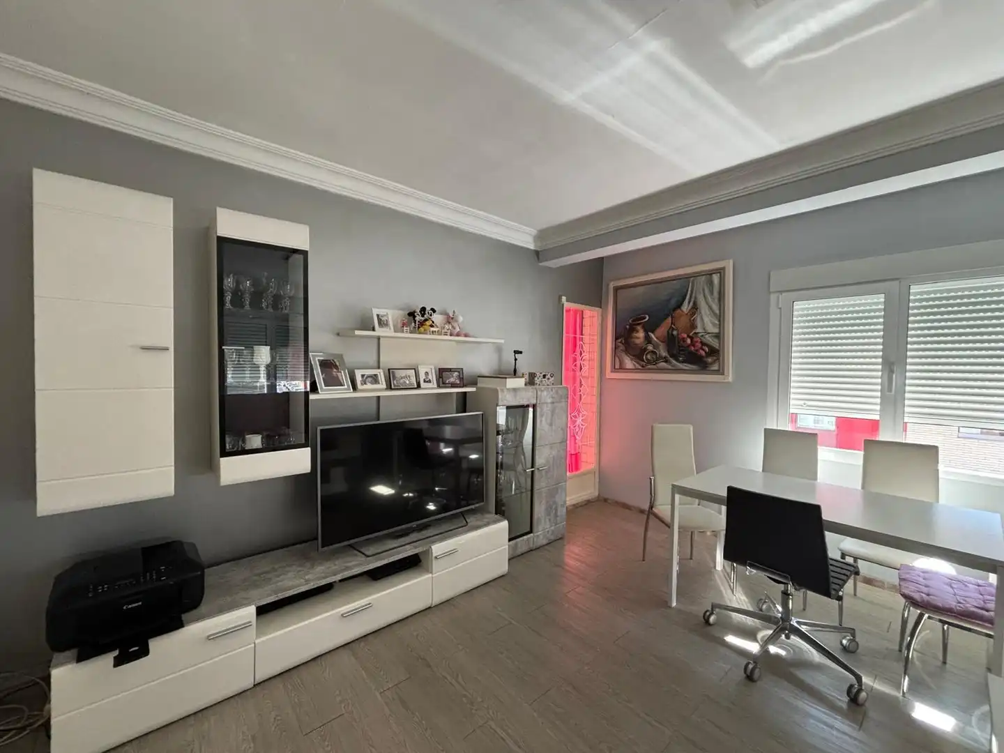 Living room of Flat for sale in Cáceres  with Air Conditioner, Terrace and Furnished