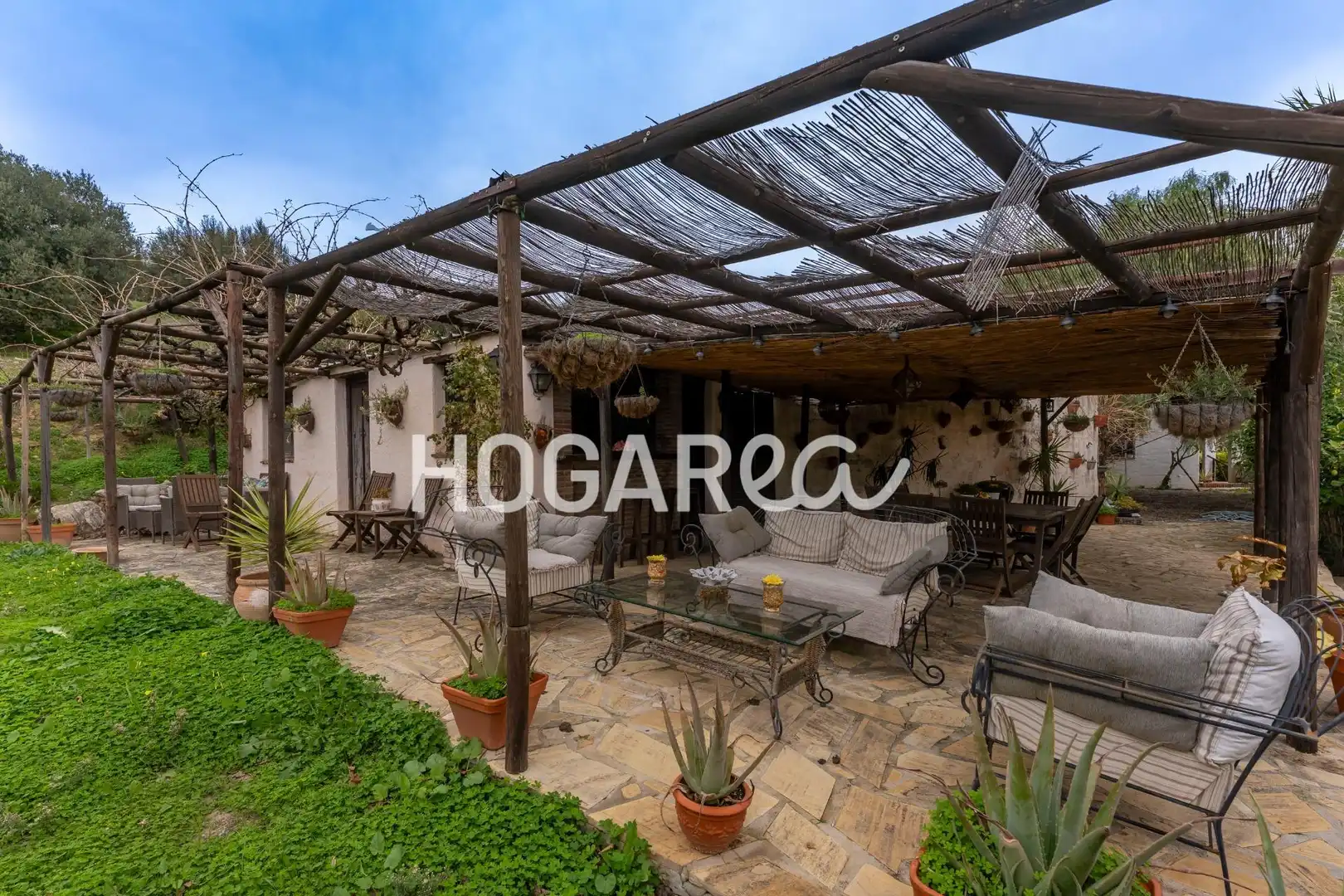 Terraza de Finca rústica en venta en Alcaucín con Jardín privado, Terraza y Piscina