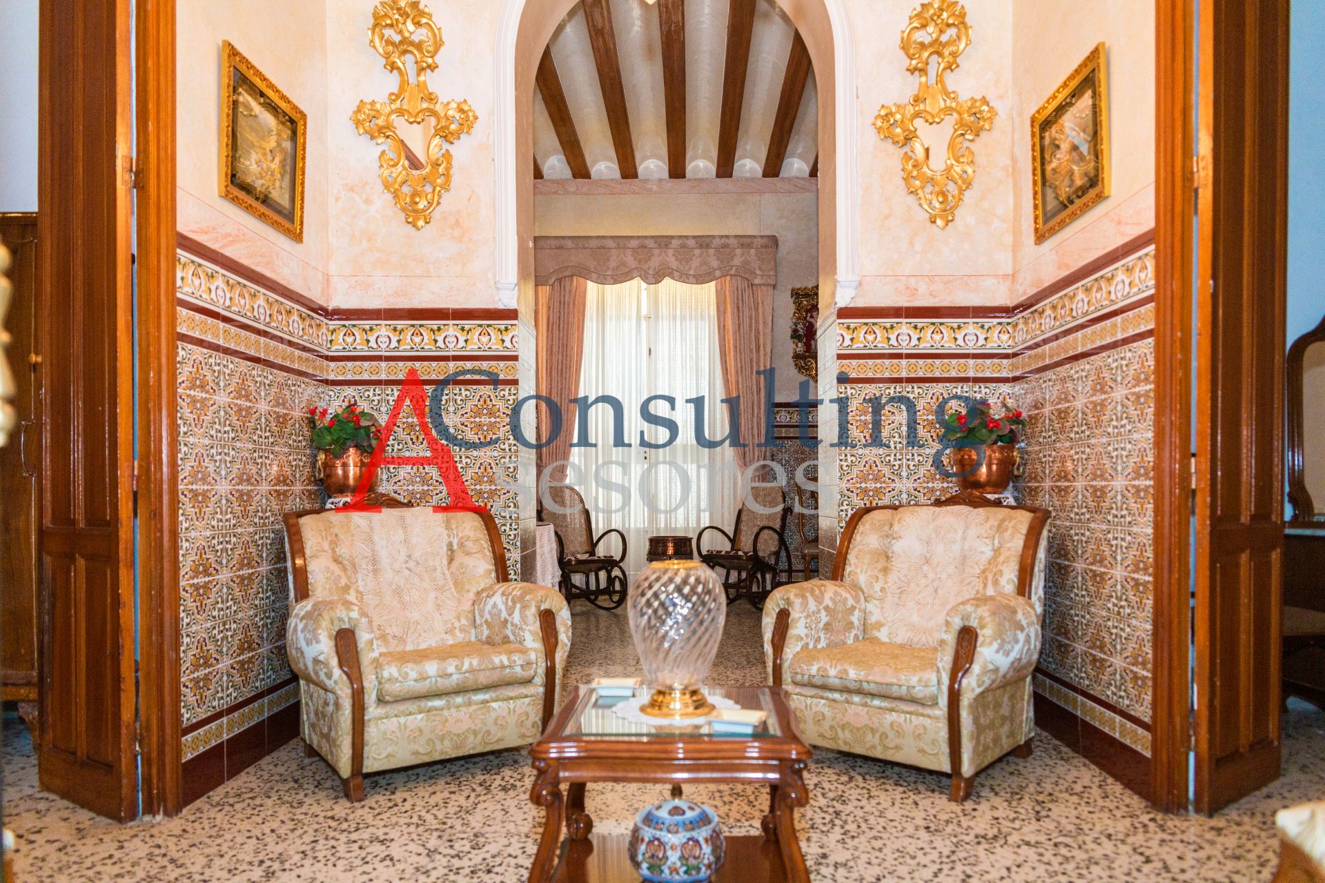 Living room of House or chalet for sale in San Juan del Puerto  with Furnished