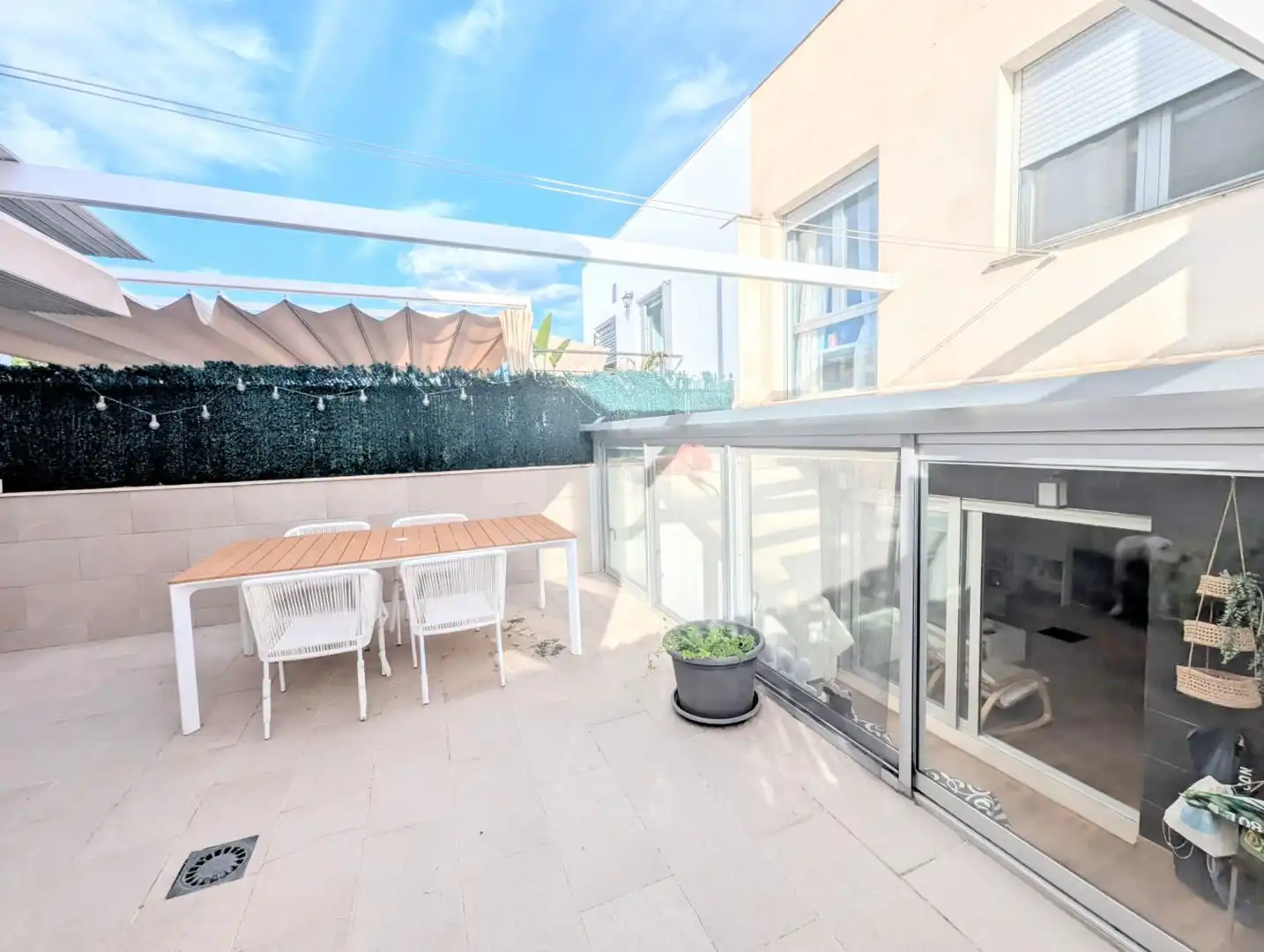 Terraza de Casa adosada en venta en Castellón de la Plana / Castelló de la Plana con Aire acondicionado, Calefacción y Terraza