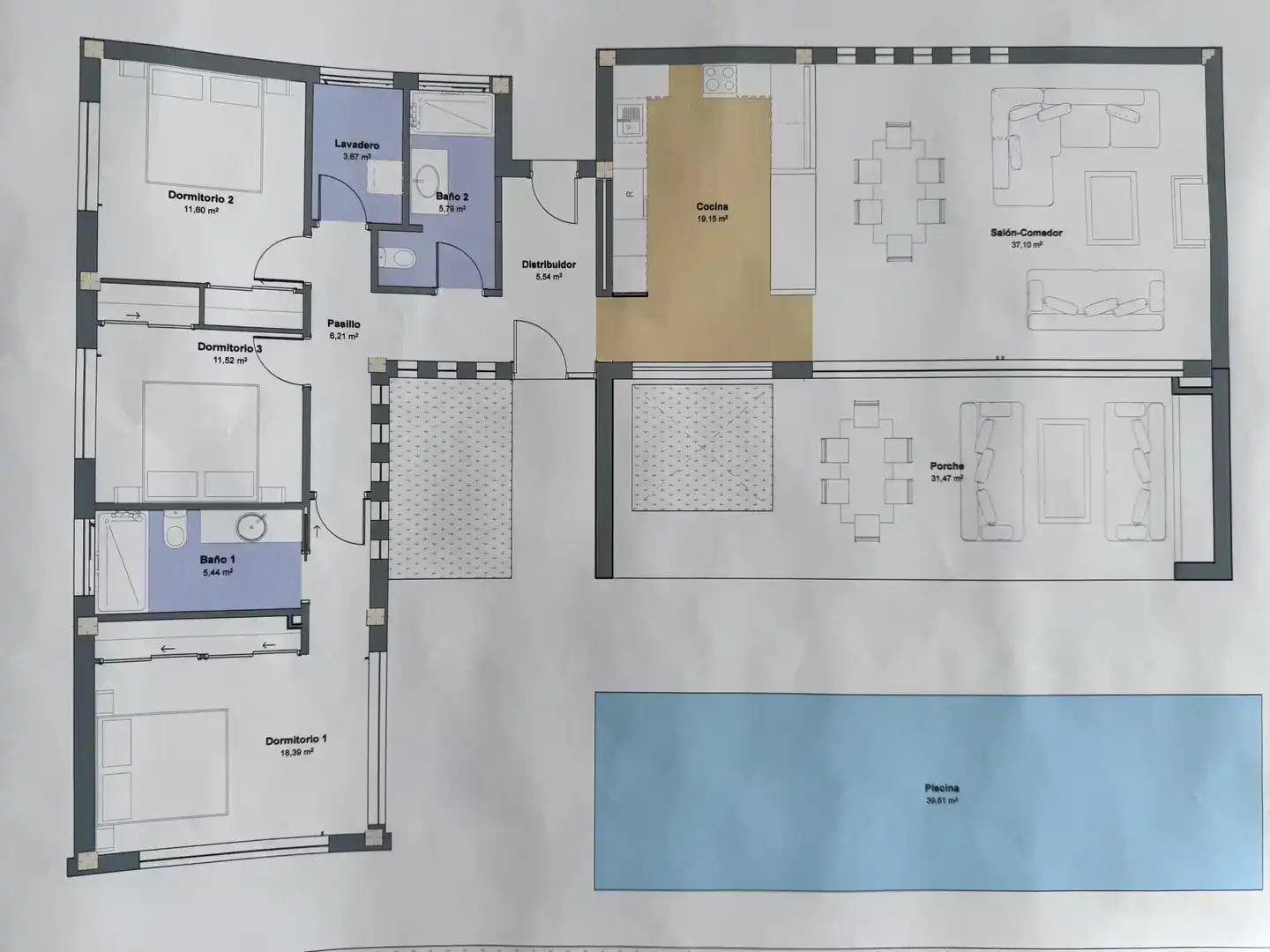 Casa o chalet en venta en Vélez-Rubio con Aire acondicionado, Jardín privado y Piscina