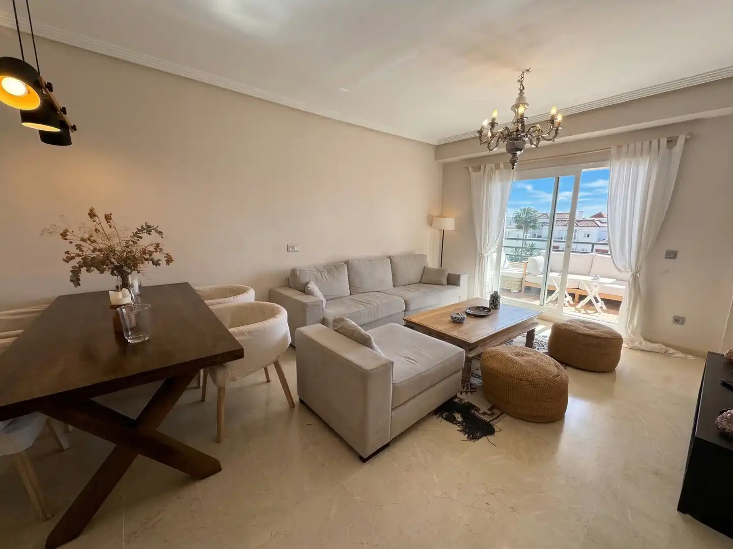 Sala de estar de Apartamento en venta en Manilva con Aire acondicionado, Calefacción y Terraza