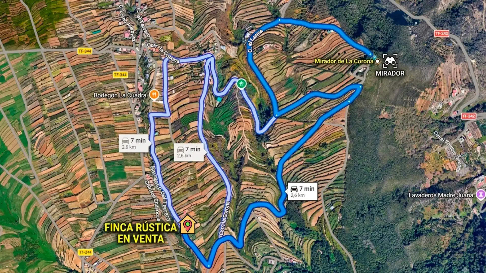 Vista exterior de Finca rústica en venda en Los Realejos