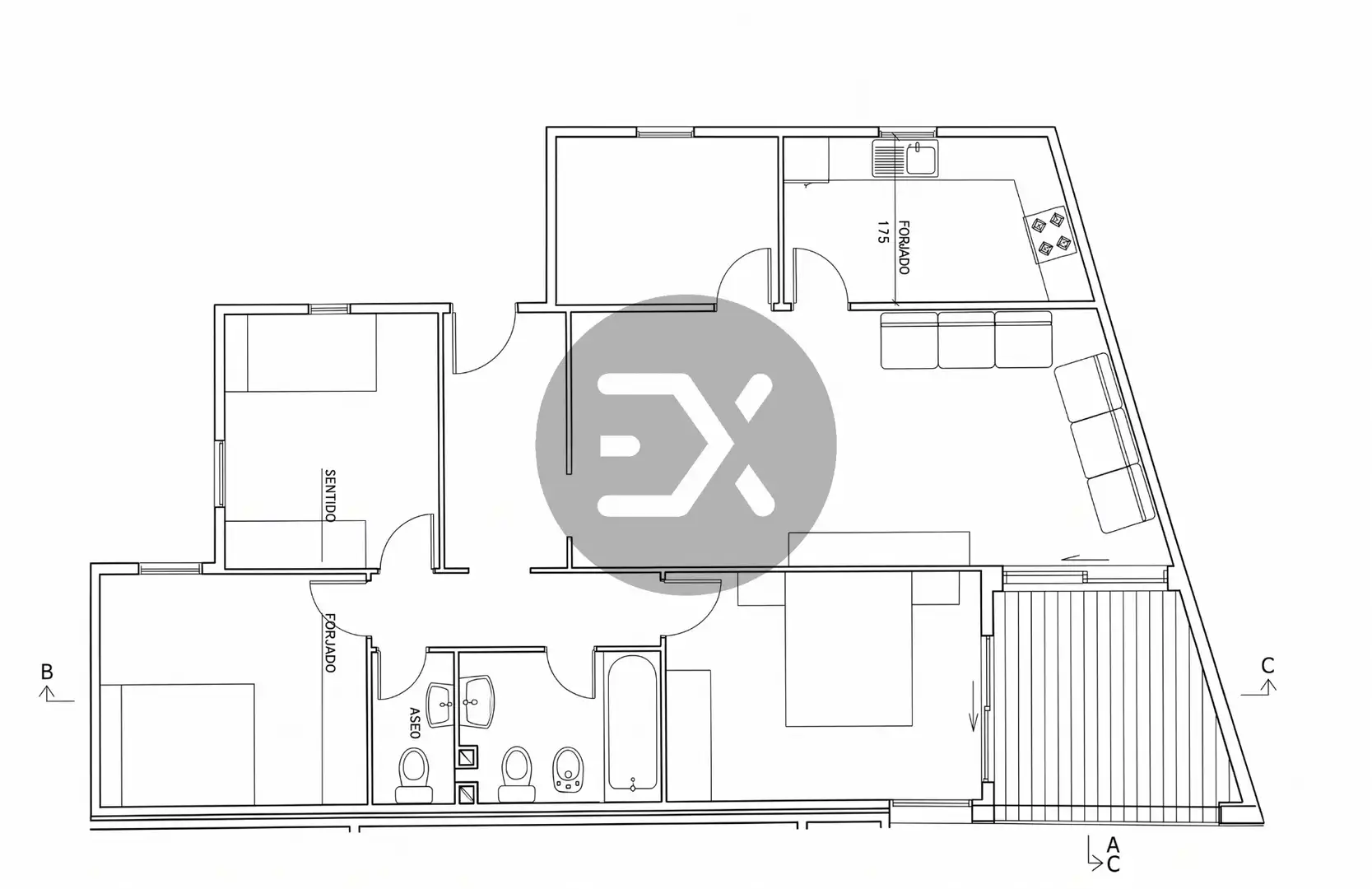 Wohnung zum Verkauf in Castelldefels mit Parkett, Ofen und Balkon