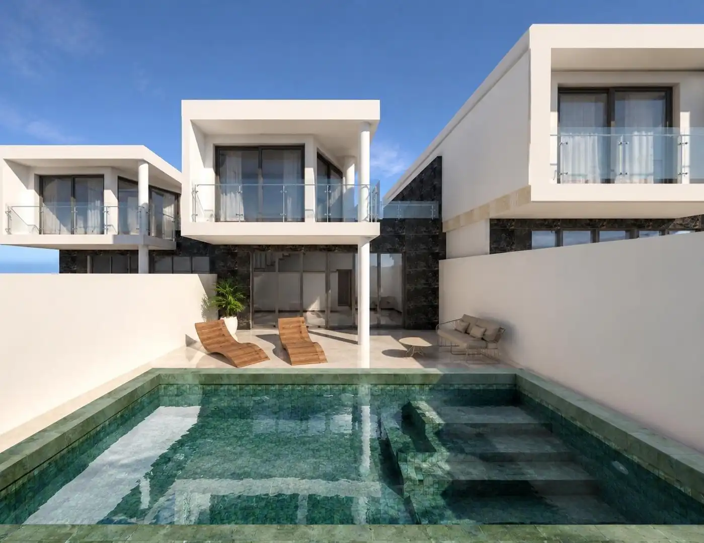 Piscina de Casa adosada en venta en La Oliva con Aire acondicionado, Jardín privado y Terraza
