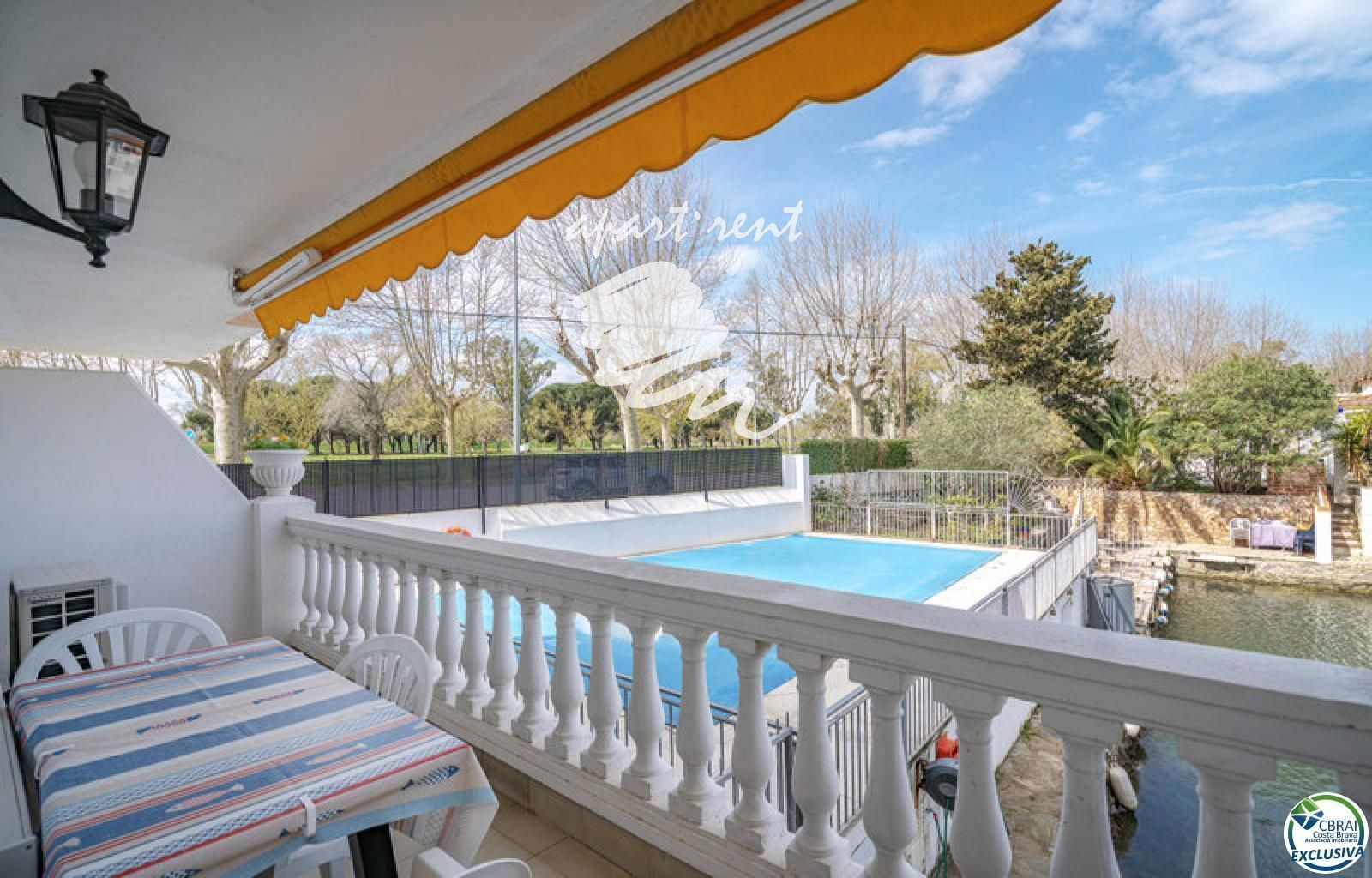 Swimming pool of Flat for sale in Empuriabrava  with Air Conditioner, Terrace and Storage room