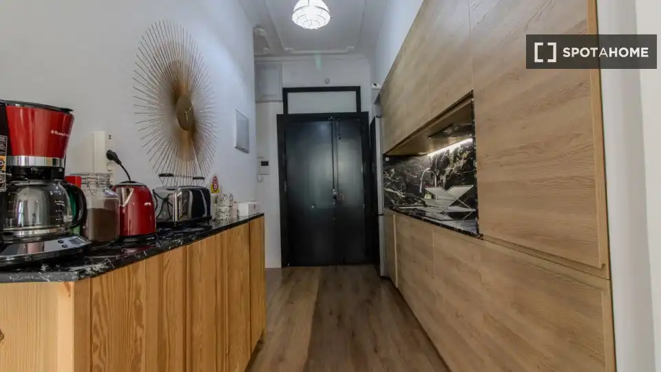Kitchen of Flat for rent in Madrid  with Air Conditioner, Heating and Furnished