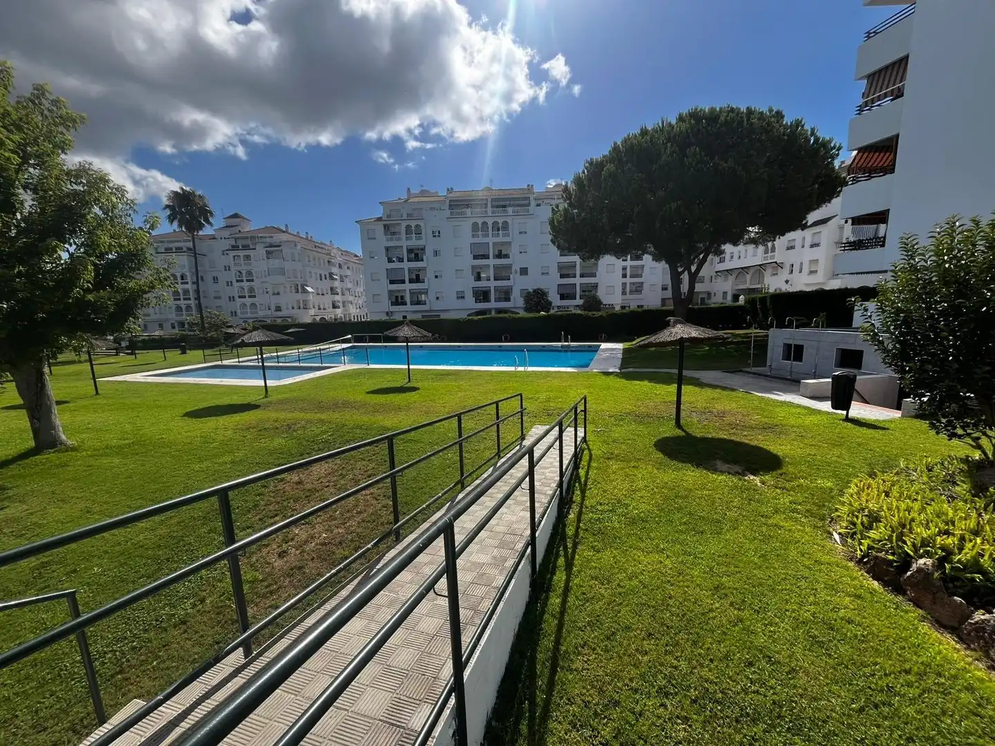 Exterior view of Flat for sale in El Portil  with Terrace, Furnished and Balcony
