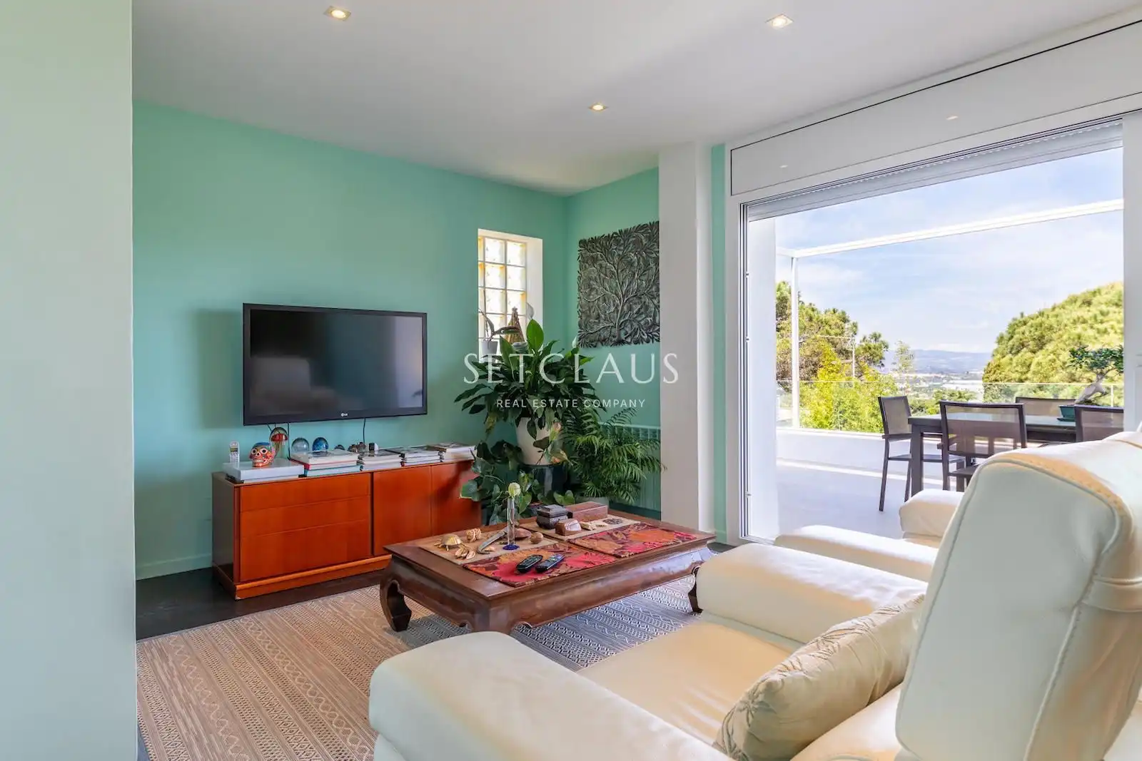 Sala de estar de Casa o chalet en venta en Vilanova del Vallès con Aire acondicionado, Calefacción y Jardín privado