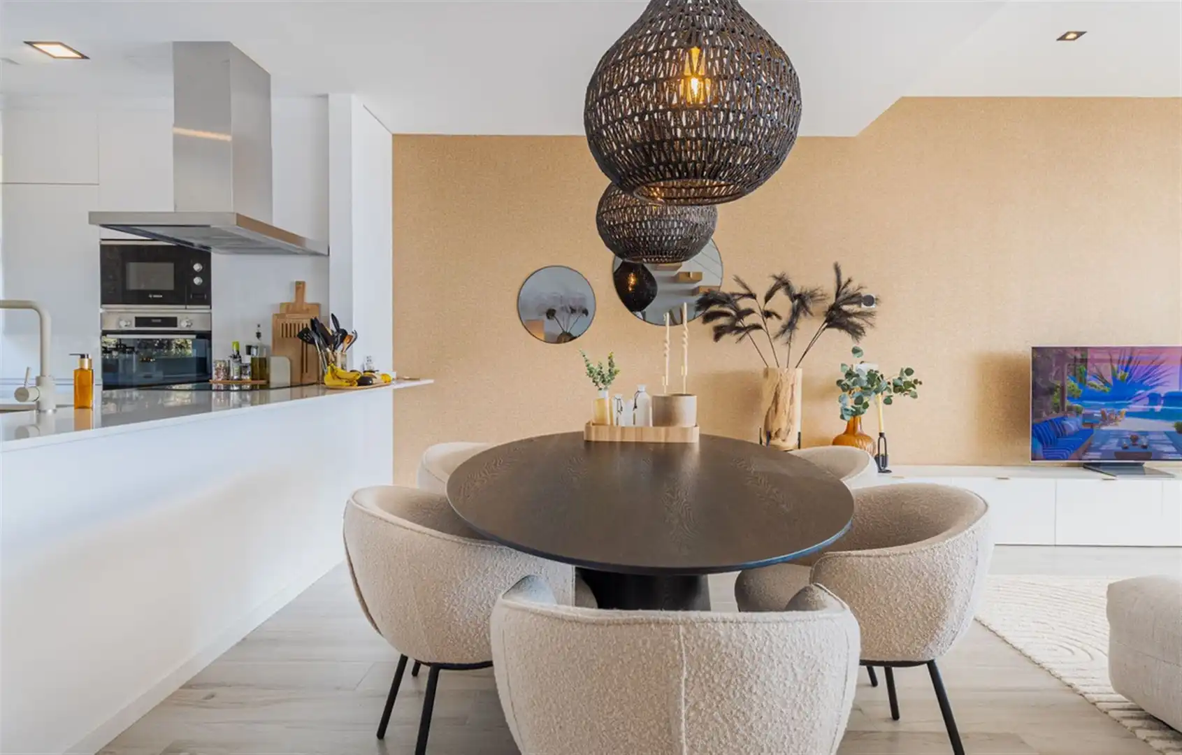 Dining room of Houses for sale in Estepona  with Air Conditioner and Terrace