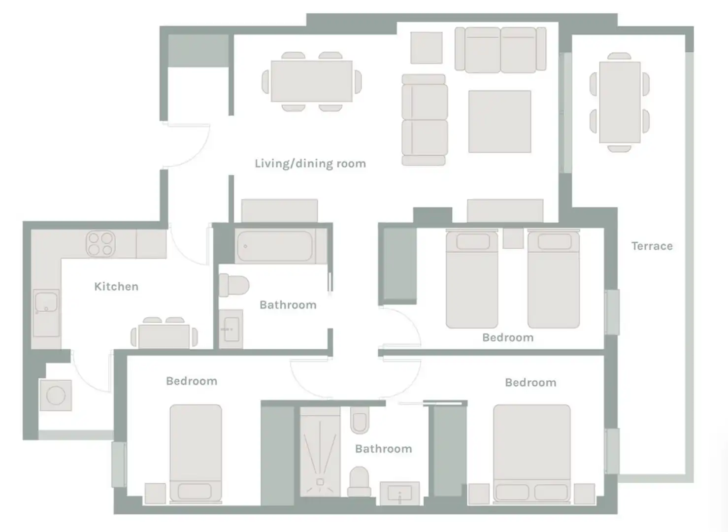 Apartamento en venta en Marbella con Aire acondicionado, Calefacción y Terraza