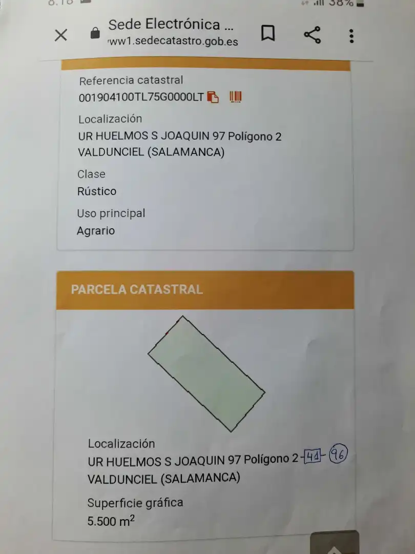 Land for sale in Valdunciel