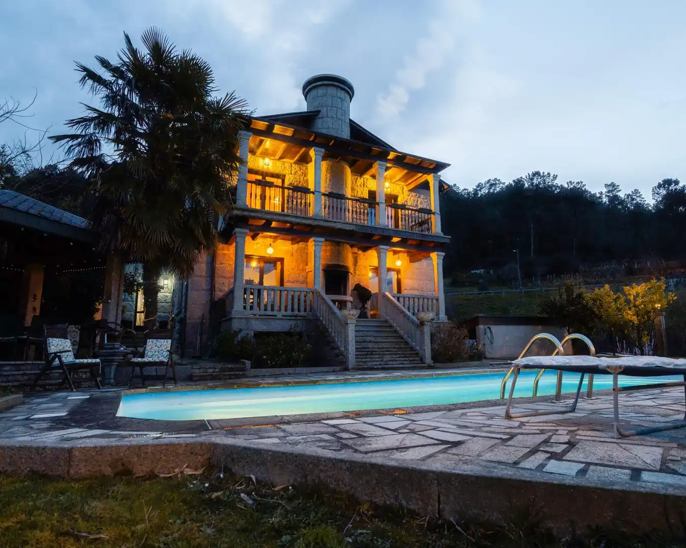 Vista exterior de Casa o chalet en venta en Padrenda con Calefacción, Jardín privado y Terraza